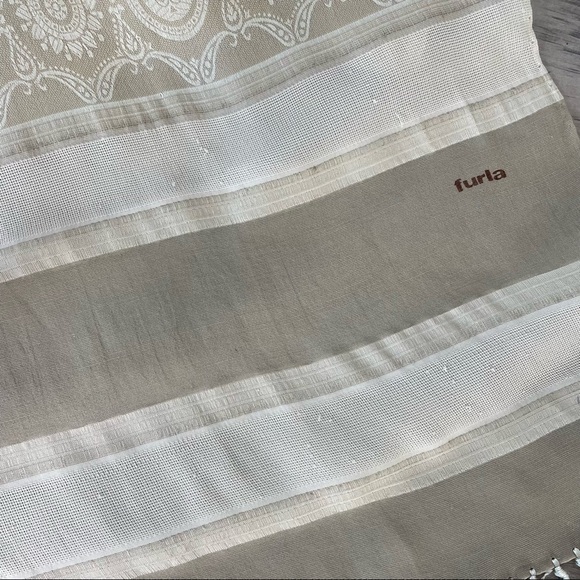 Vintage Furla Paisley Floral Fringe Furla Scarf - Picture 4 of 9